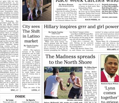 July 29, 2016 Front Page