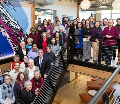 01/13/2017 - Medford/Somerville, Mass. - Nonprofit organizations from Medford, Somerville, Boston, and Grafton receive grants from the Tufts Neighborhood Service Fund on Jan. 13, 2017. Contributions to the fund are made by Tufts employees from all campuses. (Anna Miller/Tufts University)