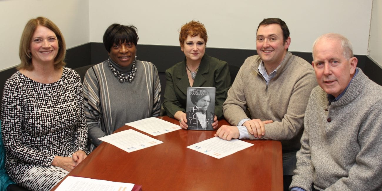 The Douglass 200 Committee members from left to right: Julia Greene, Brenda Womack, Wendy Joseph, Drew Russo, and Tom Dalton.
