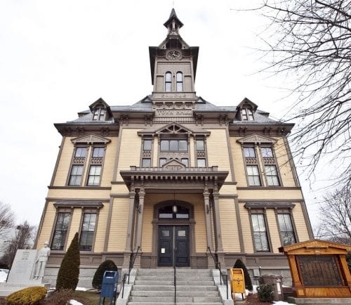 Saugus Town Hall on Thursday, February 21. Item Photo / Angela Owens.