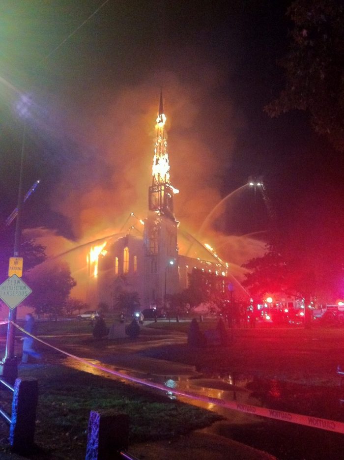 Local Departments Come To Wakefields Aid As A M Ive Fire Consumes A Historic Church Local Departments Come To Wakefields Aid As A M Ive Fire Consumes A Historic Church