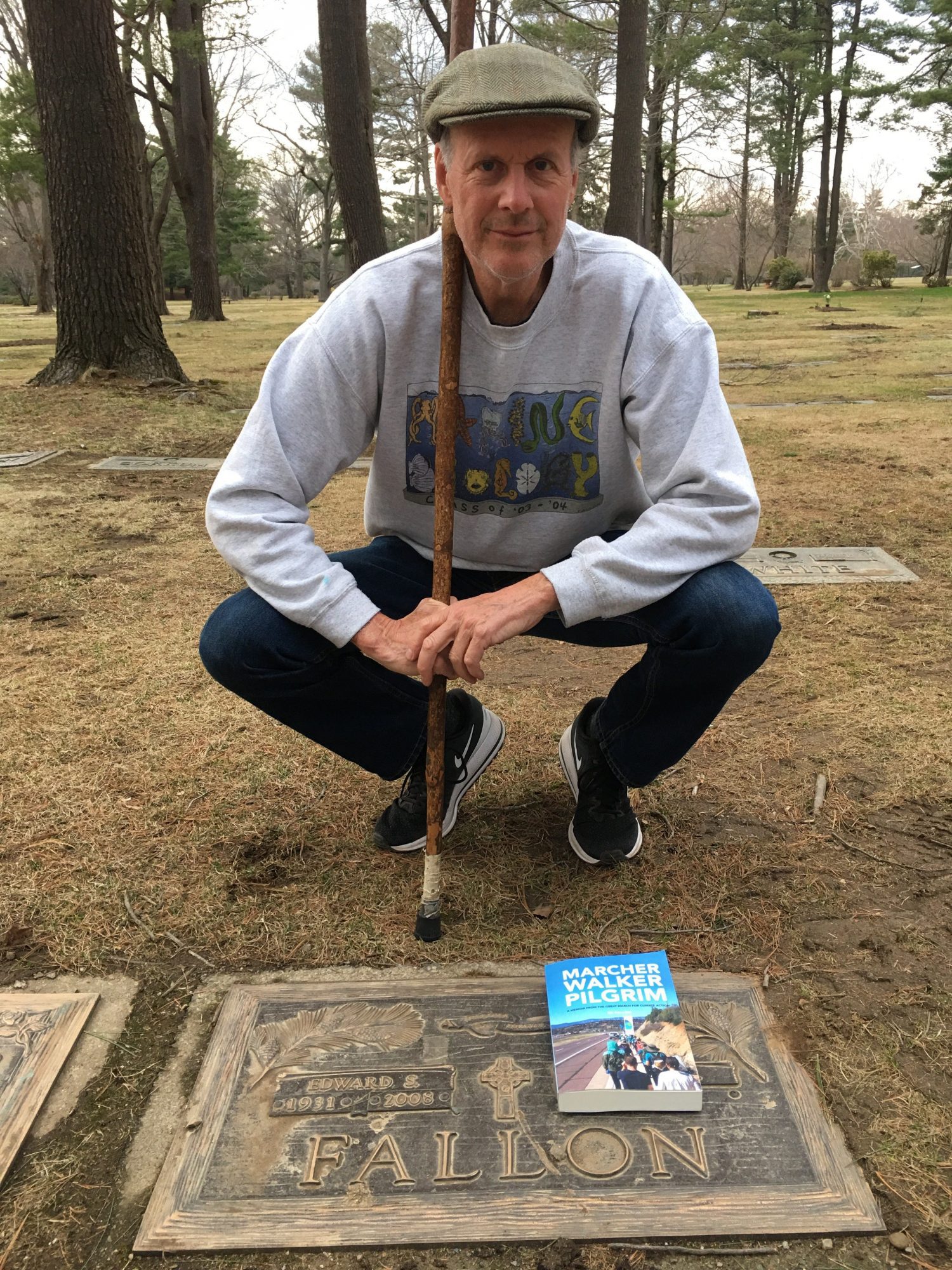 Former Saugus resident Ed Fallon wrote a book on climate change and said his late father, who is buried in Puritan Lawn Memorial Park, would have shared his urgency about tackling a major global crisis.