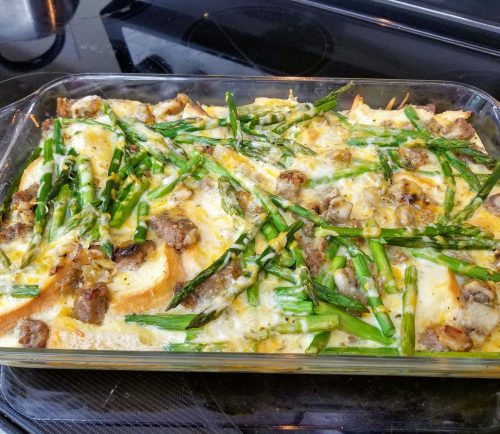 Ann Steriti of Periwinkles Food Shoppe is back with a delicious easter dish: overnight egg, sausage & asparagus strata.