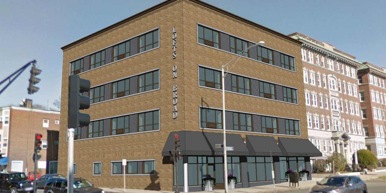 An artist's rendering of the planned development of the 113-119 Broad Street building in Lynn.