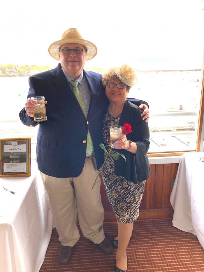 Steve Krause and his wife Linda at the Boston Yacht Club
