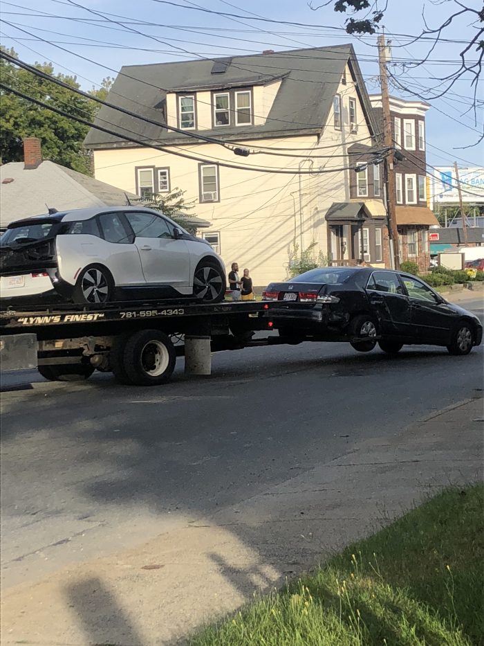 Three injured in fourcar crash in Lynn Itemlive Itemlive