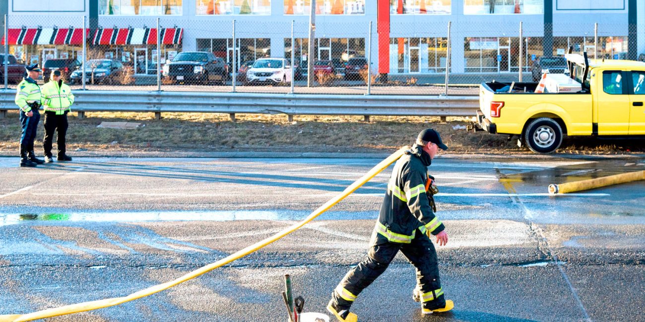 Cement spill shuts down Route 1 in Peabody - Itemlive : Itemlive